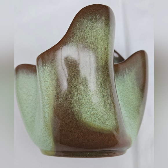 Frankoma Other - Vtg. Frankoma Pottery Free Form Drapery Planter/Bowl 'Praire Green' Glaze, 1940s